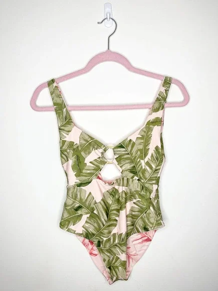 Show Me Your Mumu Summer One Piece Swim Suit in Majestic Palm Size Small - Picture 3 of 7